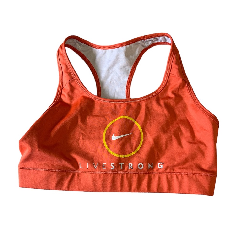 Orange Nike Livestrong Sports Bra